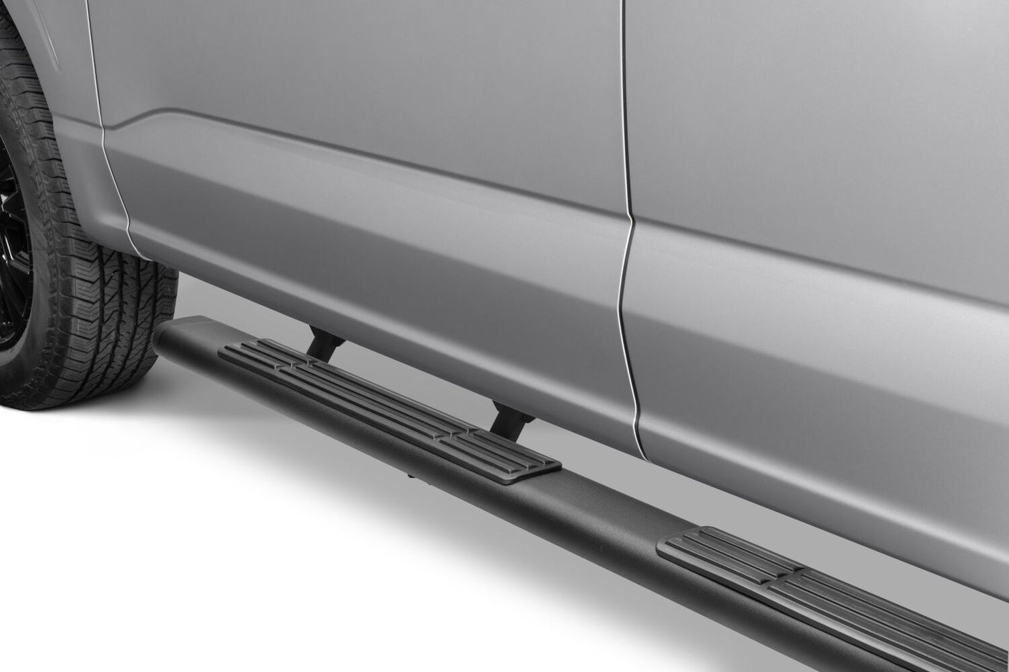 6 Inch OE Xtreme SideSteps With Mounting Bracket Kit Textured Black 2015-2026 Ford F-150/ F-250/F-350 Crew Cab Go Rhino-11