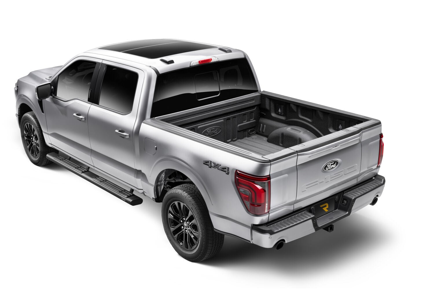 6 Inch OE Xtreme SideSteps With Mounting Bracket Kit Textured Black 2015-2026 Ford F-150/ F-250/F-350 Crew Cab Go Rhino-5