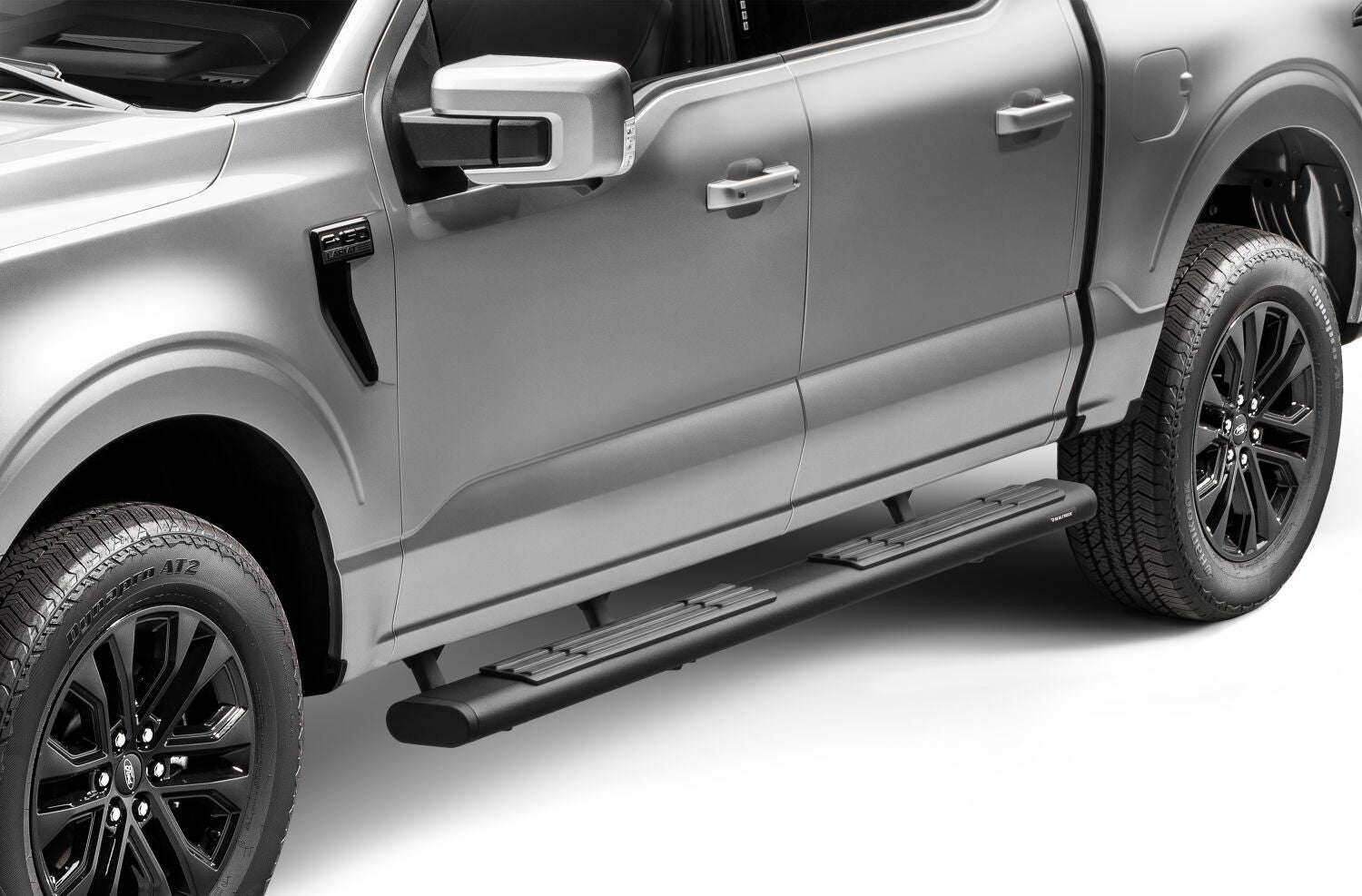 6 Inch OE Xtreme SideSteps With Mounting Bracket Kit Textured Black 2015-2026 Ford F-150/ F-250/F-350 Crew Cab Go Rhino-10