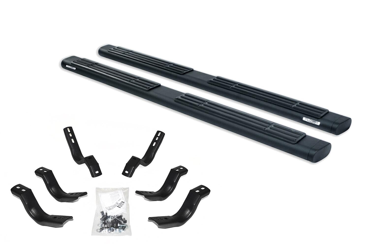 6 Inch OE Xtreme Side Steps with Mounting Brackets Kit Textured 2024-2026 Toyota Tacoma Go Rhino