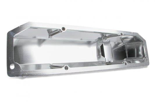 Fabricated Aluminum Valve Covers Silver Finish Fits 1965-1978 Chrysler 383-440 Big Block Long Bolt (Angled) Mr Gasket-1