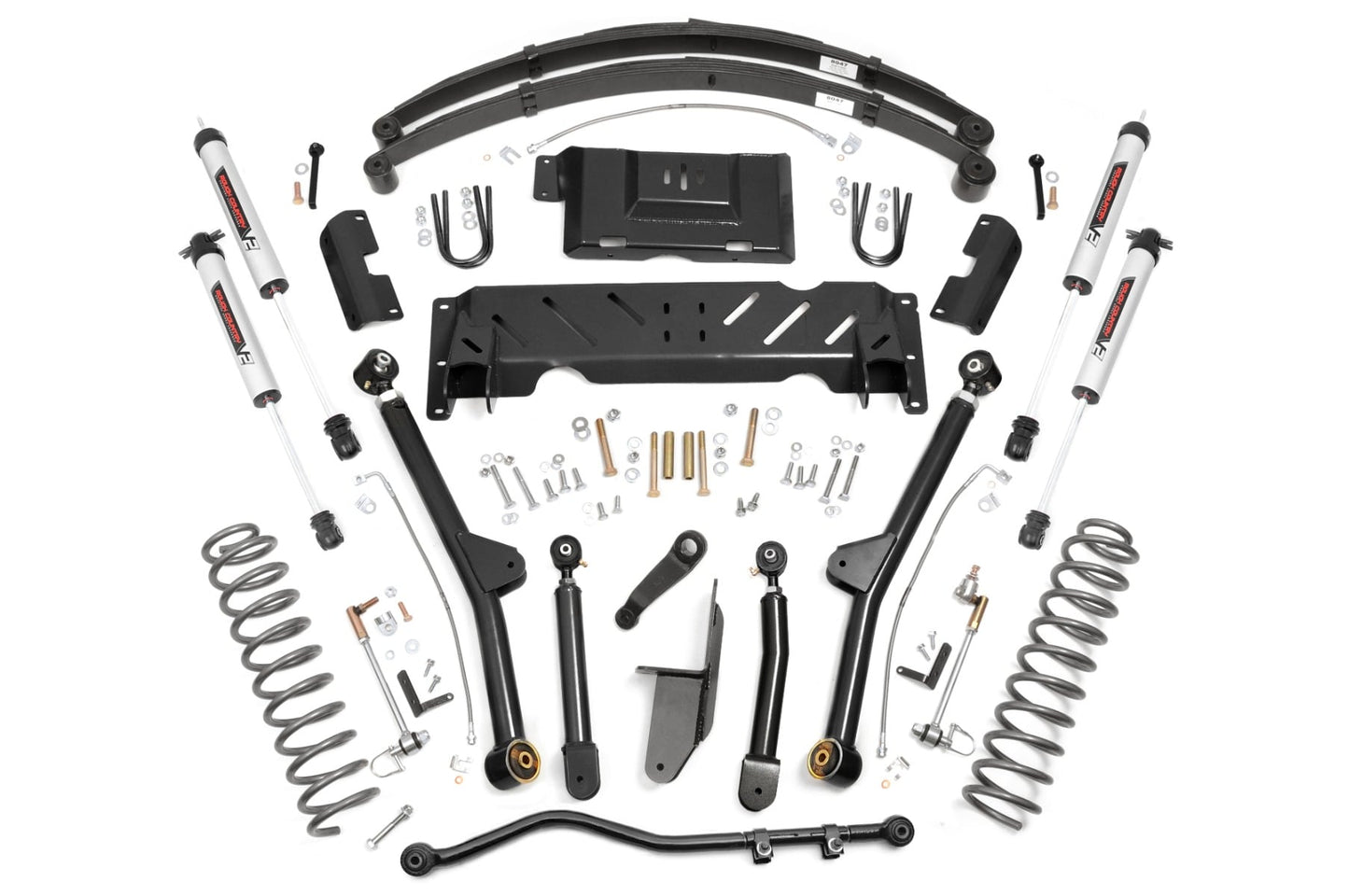 4.5 Inch Lift Kit Long Arm RR Leafs V2 Jeep Cherokee XJ 4WD (84-01) Rough Country