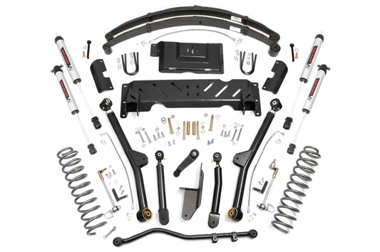 4.5 Inch Lift Kit Long Arm RR Leafs V2 Jeep Cherokee XJ 4WD (84-01) Rough Country