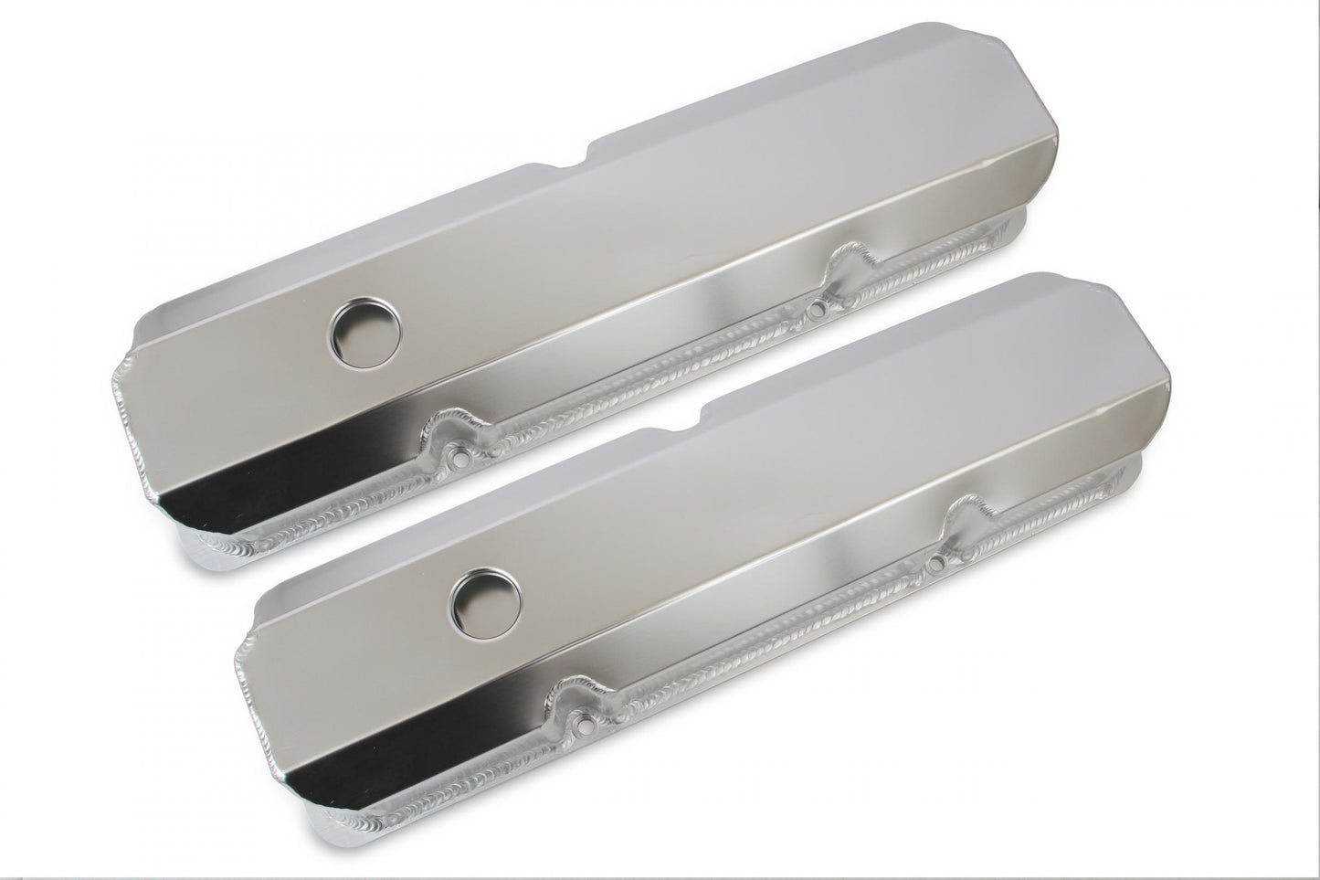 Fabricated Aluminum Valve Covers Silver Finish Fits 1958-1976 Ford 332-428 FE Engines Mr Gasket-2