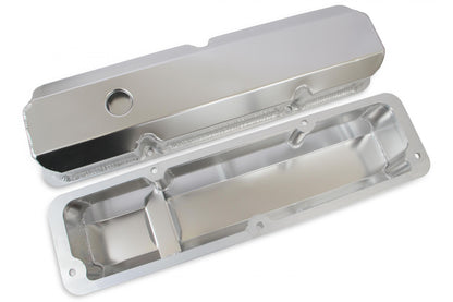 Fabricated Aluminum Valve Covers Silver Finish Fits 1958-1976 Ford 332-428 FE Engines Mr Gasket-3