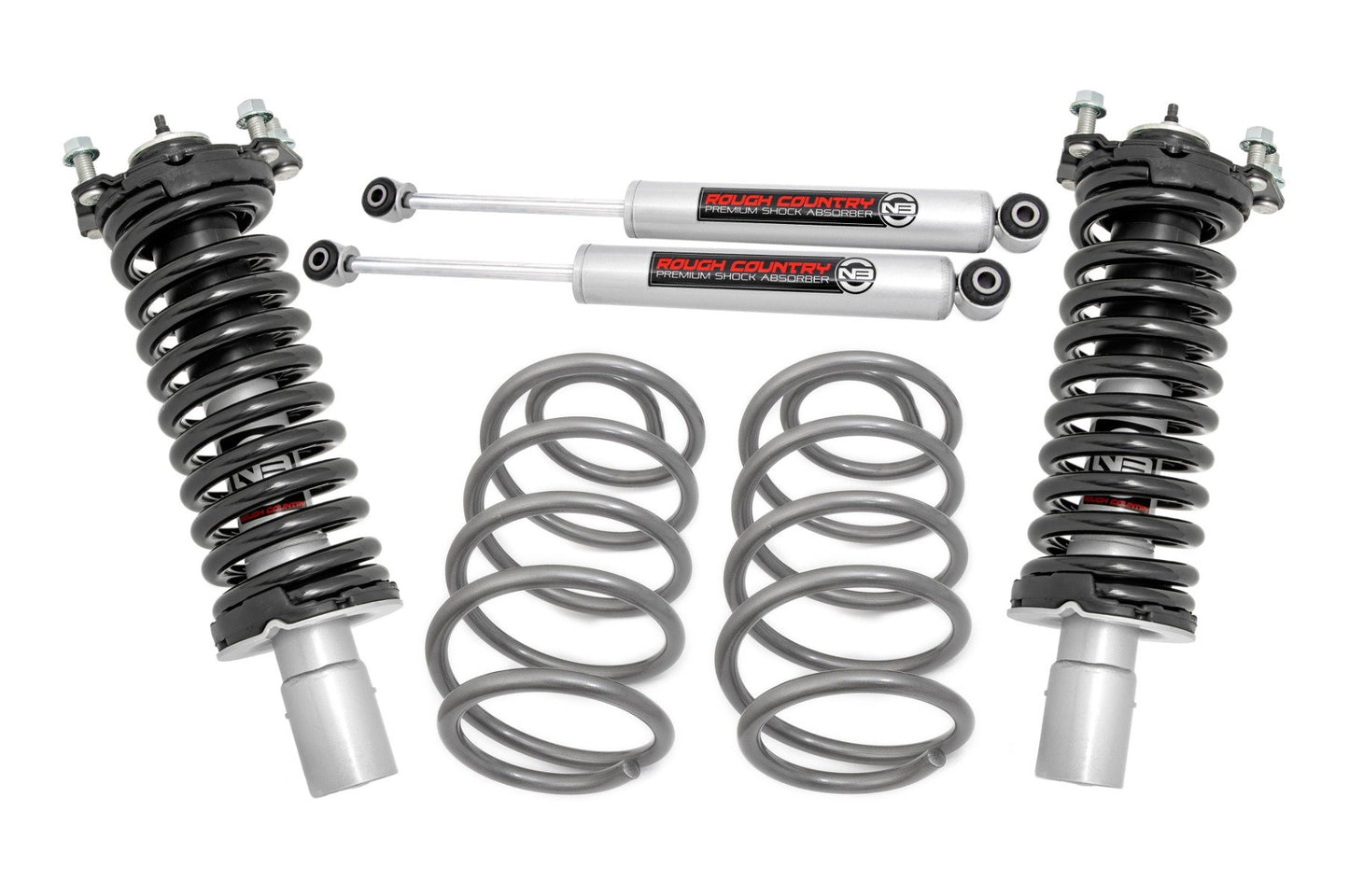 Rough Country 2.5 Inch Lift Kit N3 Front Struts 08-12 Jeep Liberty KK 4WD Rough Country
