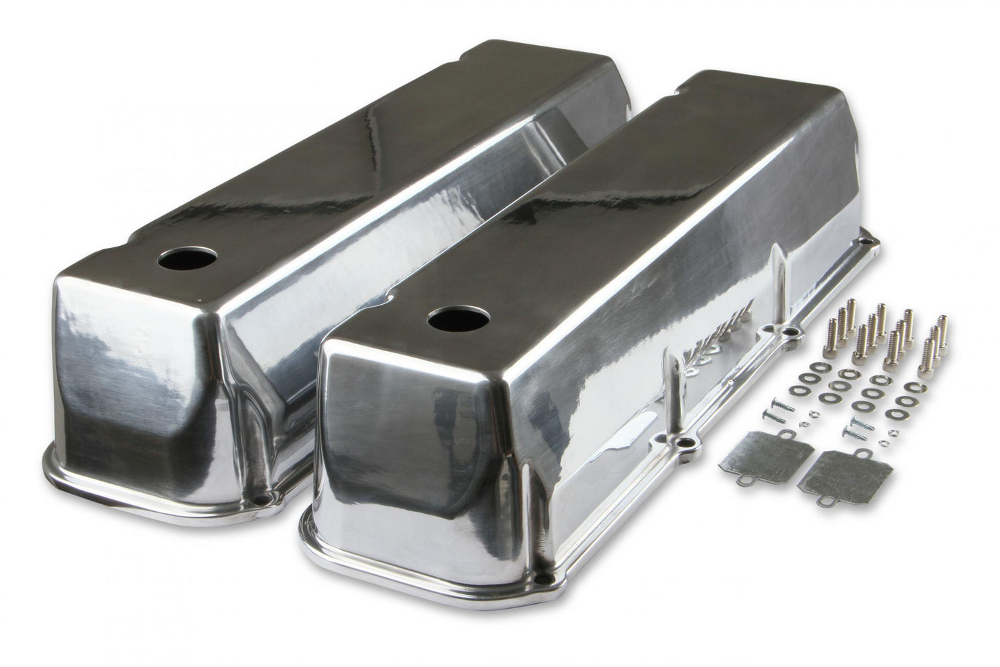 Cast Aluminum Tall Valve Covers Polished Fits 1968-1997 Ford 429/460 Big Block Mr Gasket