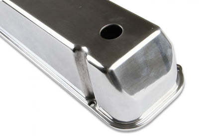 Cast Aluminum Tall Valve Covers Polished Fits 1968-1997 Ford 429/460 Big Block Mr Gasket-2