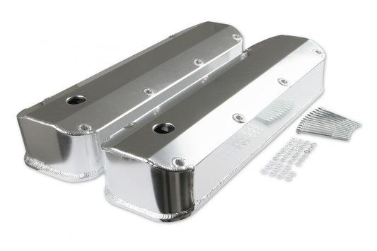 Fabricated Aluminum Valve Covers Silver Finish Fits 1968-1997 429/460 Ford Big Block Mr Gasket