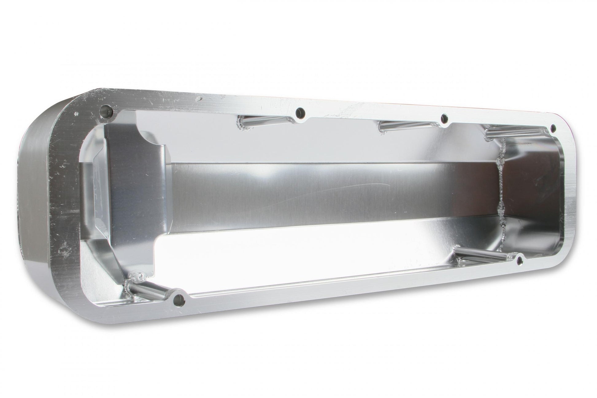 Fabricated Aluminum Valve Covers Silver Finish Fits 1968-1997 429/460 Ford Big Block Mr Gasket-1