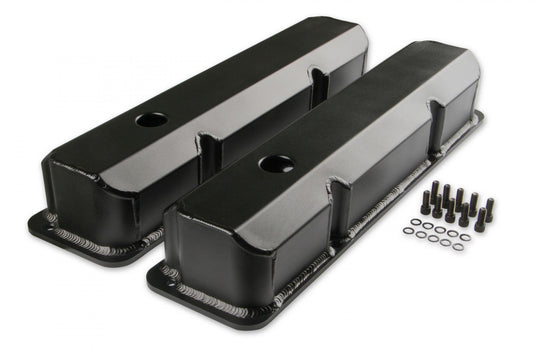 Fabricated Aluminum Valve Covers Black Finish Fits 1958-1976 Ford 332-428 FE Mr Gasket