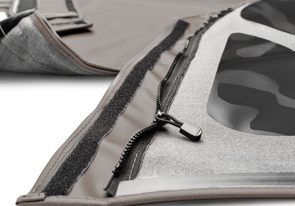 Complete Soft Top Tinted Window with Frame & Hardware for 1997-2006 Jeep Wrangler TJ Rampage-1