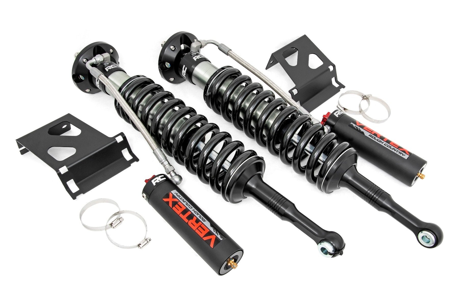 Rough Country Toyota Front Adjustable Vertex Coilovers (05-20 Tacoma For 6.0 Inch Lifts) Rough Country