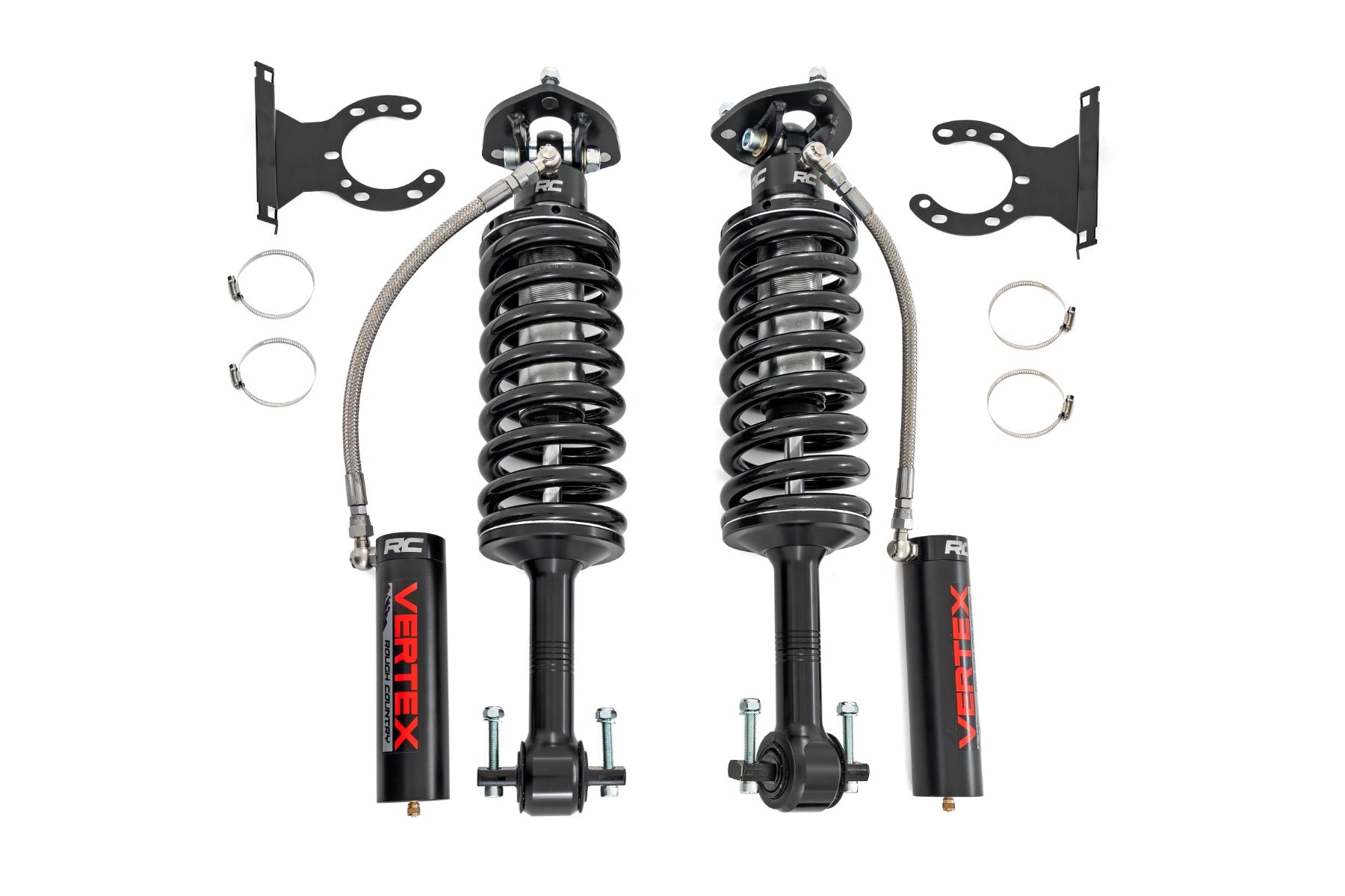 Vertex 2.5 Remote Reservoir Leveling Coilovers 2 Inch Silverado/Sierra 1500 (19-26) Rough Country