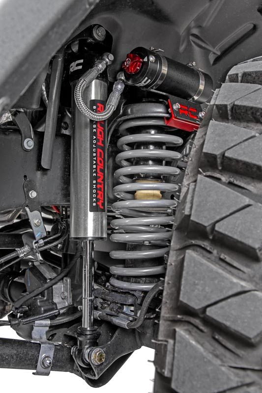Rough Country Jeep Front Adjustable Vertex Shocks (18-20 Wrangler JL For 6.0 Inch Lifts) Rough Country
