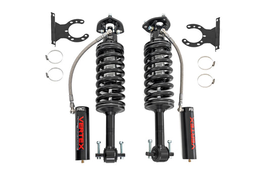 Vertex 2.5 Remote Reservoir Coilovers Front 3.5 Inch Silverado/Sierra 1500 (19-26) Rough Country