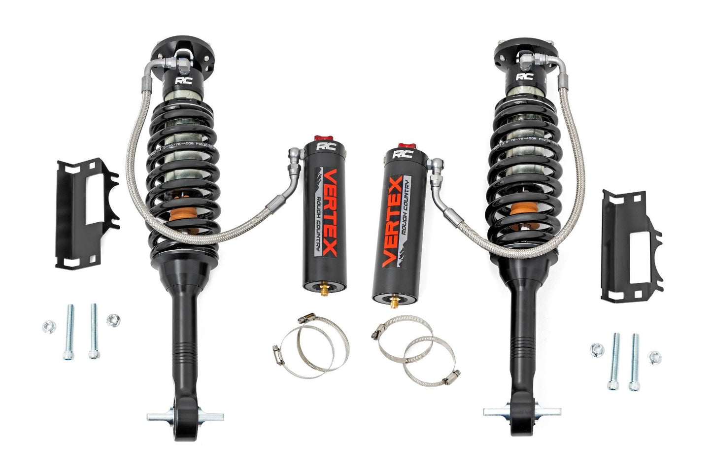 Rough Country Vertex 2.5 Adjustable Coilovers Front 7 Inch Ford Bronco 21-Up Rough Country