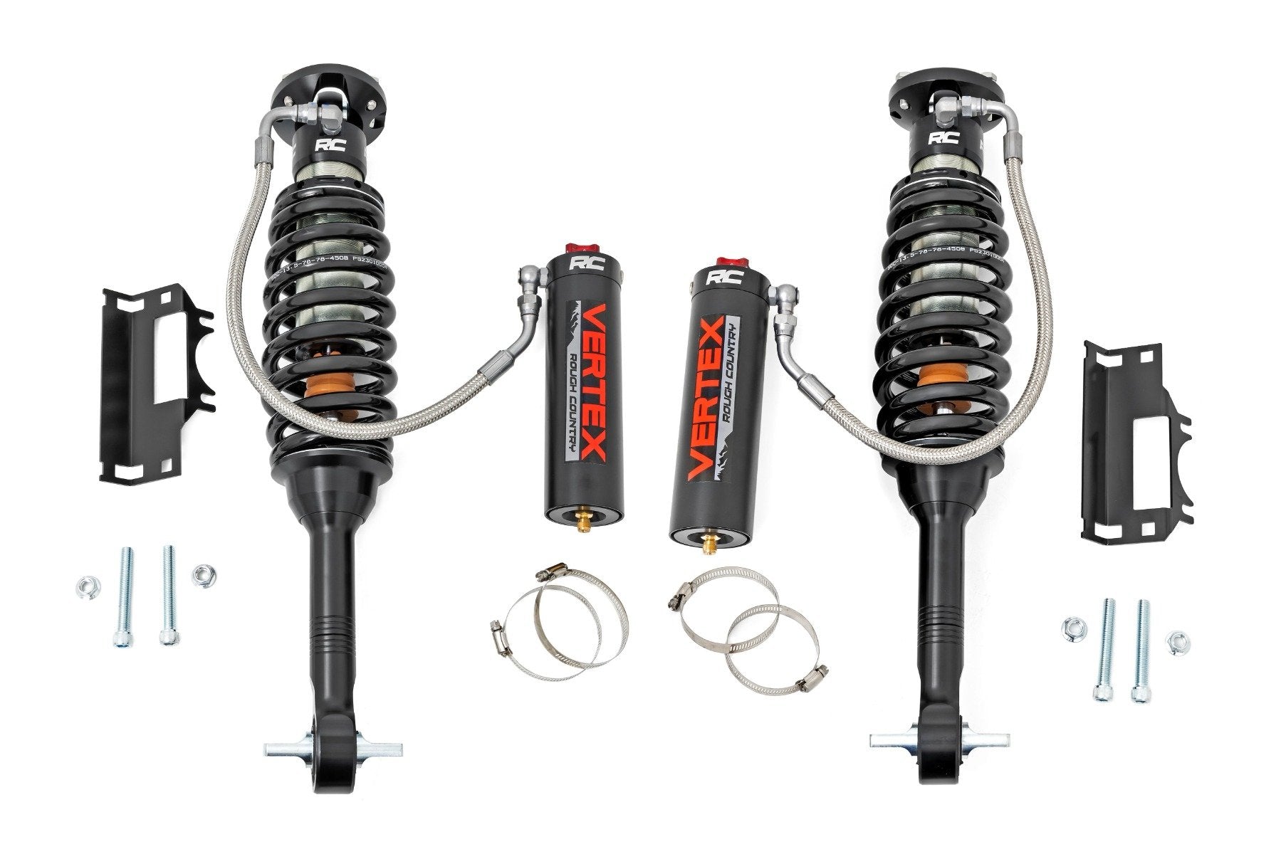 Rough Country Vertex 2.5 Adjustable Coilovers Front 7 Inch Ford Bronco 21-Up Rough Country