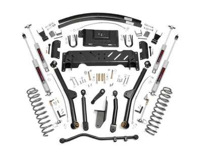 4.5 Inch Jeep Long Arm Suspension Lift Kit 84-01 XJ Cherokee-2.5L/4.0L Rough Country