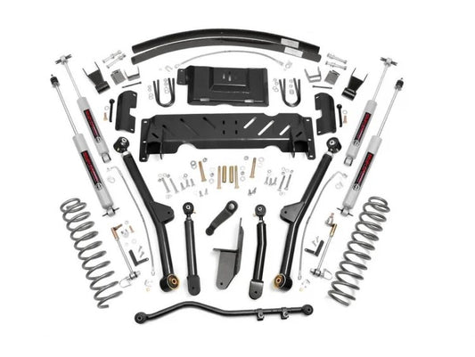 Rough Country 4.5 Inch Jeep Long Arm Suspension Lift Kit 84-01 XJ Cherokee-2.5L/4.0L Rough Country