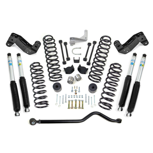 4 Inch Coil Spring Kit With Adjustable Track Bar, Caster Correction Bracket, Exhuast Spacer With Bilstein Shocks 2007-2018 JeepWrangler JK ReadyLIFT
