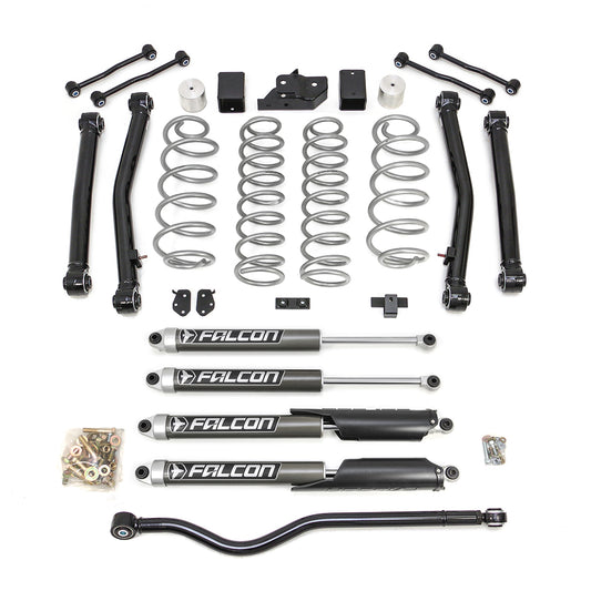 Terrain Flex 4-Arm Kit With Falcon 2.1 Monotube Shocks 2018-2025 Jeep JL Wrangler ReadyLIFT