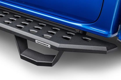 RB20 Running Boards With Mounting Brackets & 2 Pairs of Drop Steps Kit Textured Black 2019-2026 Ford Ranger Go Rhino-2