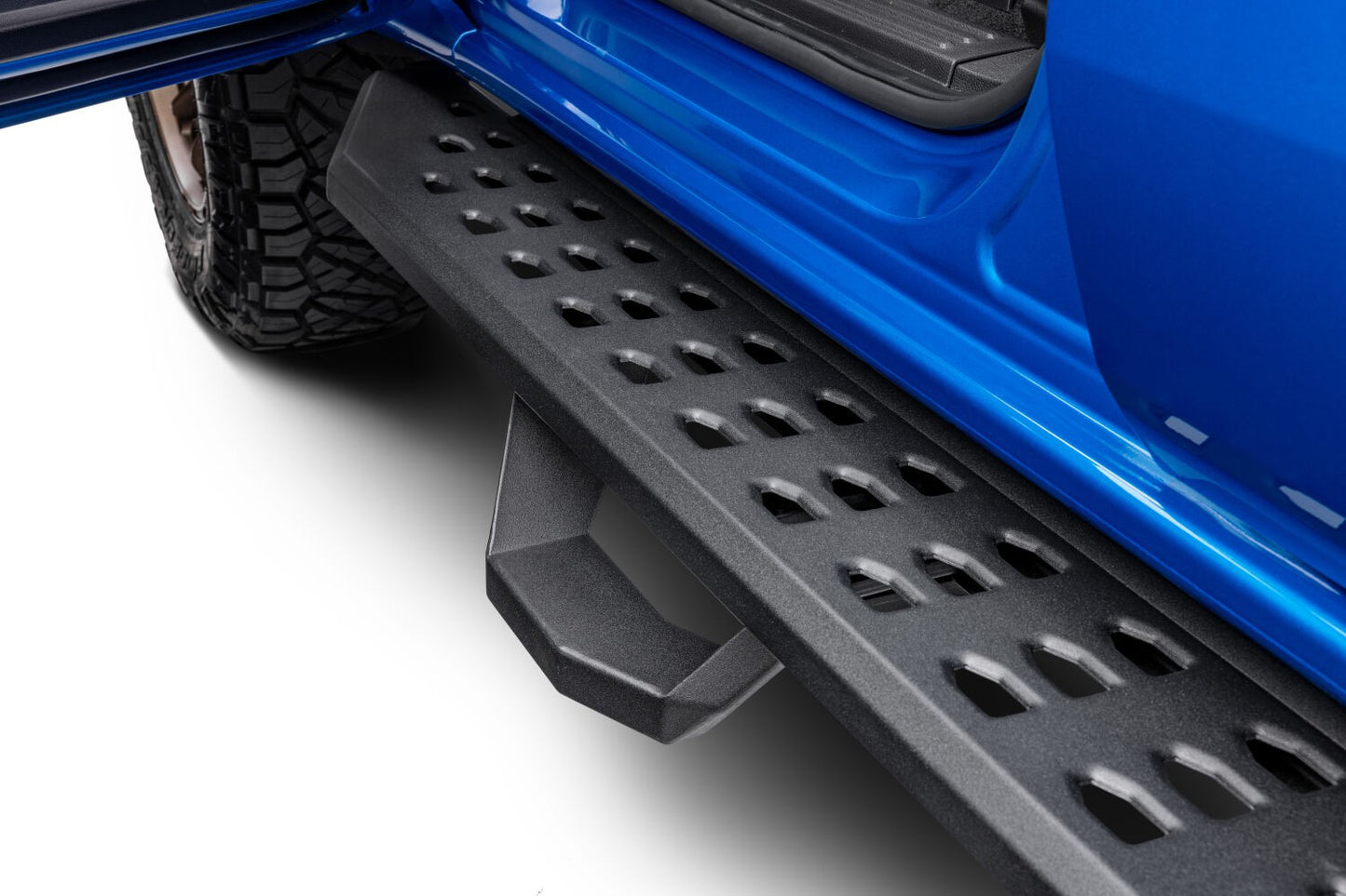 RB20 Running Boards With Mounting Brackets & 2 Pairs of Drop Steps Kit Textured Black 2019-2026 Ford Ranger Go Rhino-3