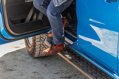 RB20 Running Boards With Mounting Brackets Textured Black 2019-2026 Ford Ranger Go Rhino-4