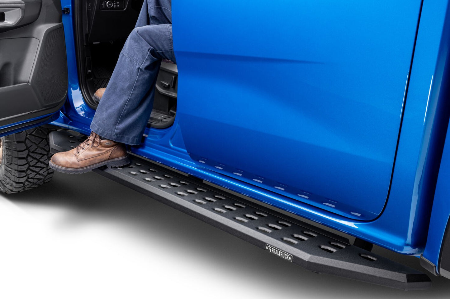 RB20 Running Boards With Mounting Brackets Textured Black 2019-2026 Ford Ranger Go Rhino-10