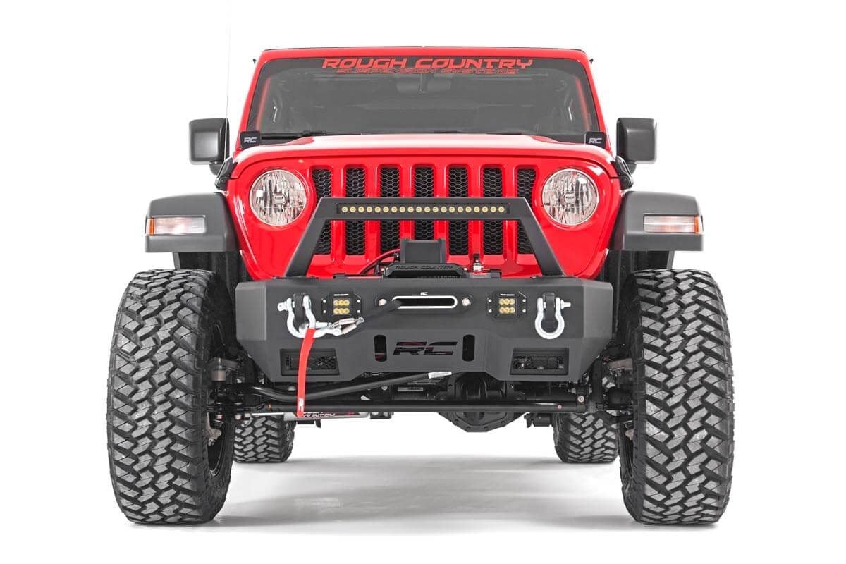 3.5 Inch Lift Kit Adj Lower FR D/S M1 Jeep Wrangler Unlimited Rubicon (18-23) Rough Country-1