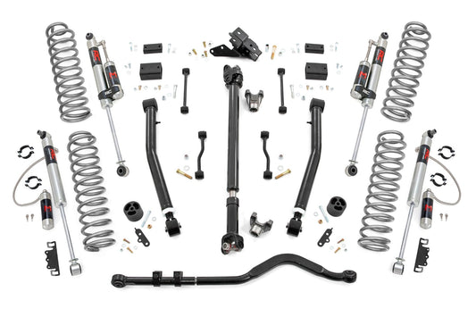 3.5 Inch Lift Kit Adj Lower FR D/S M1R Jeep Wrangler Unlimited Rubicon (18-23) Rough Country