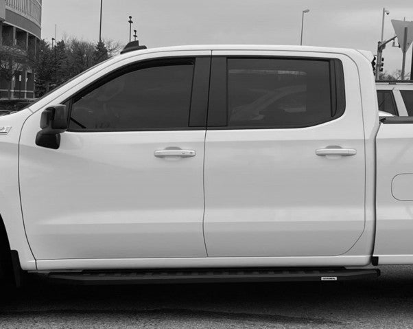 RB20 Running Boards With Mounting Brackets Textured Black 2019-2026 Silverado/Sierra 1500/2500 HD Go Rhino-2