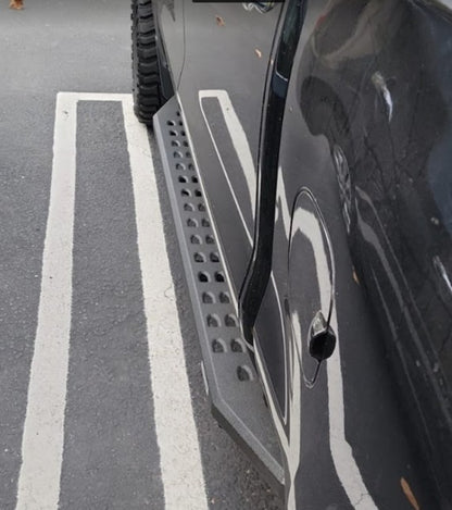 RB20 Running Boards With Mounting Brackets Textured Black 2019-2026 Silverado/Sierra 1500/2500 HD Go Rhino-3