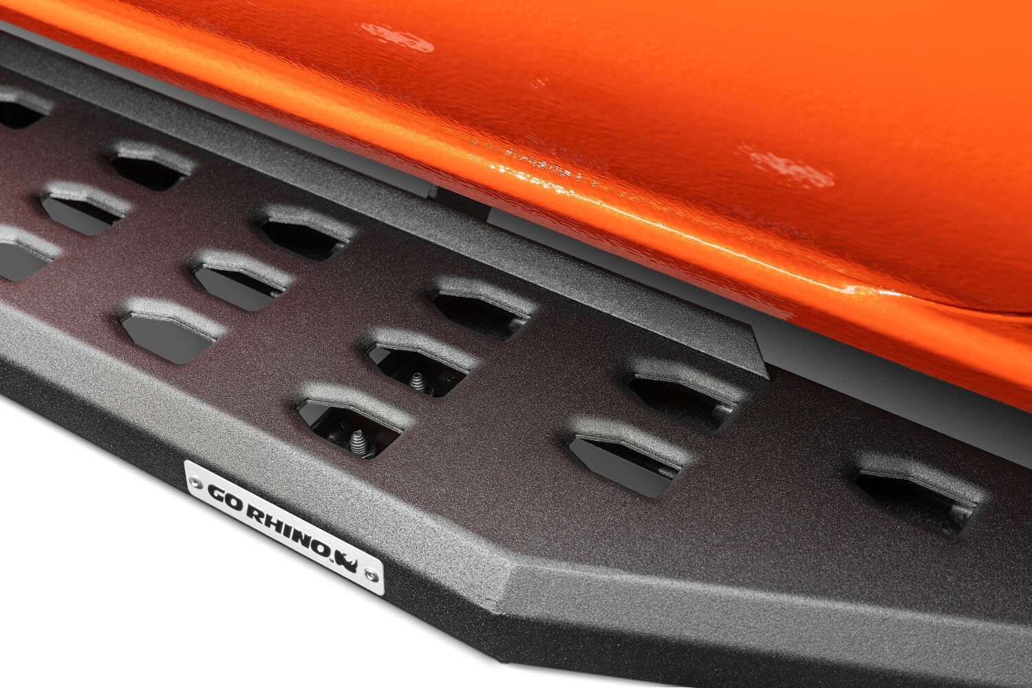 RB20 Running Boards With Mounting Brackets Textured Black 2009-2014 Dodge Ram 1500 Go Rhino-6