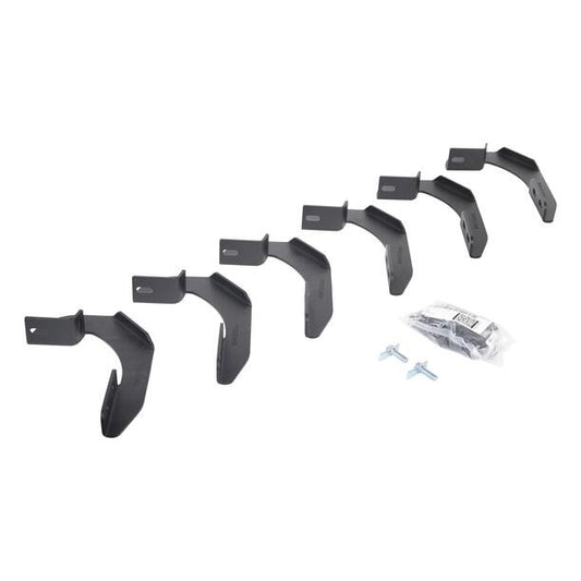V Series V3, RB30 and RB Slim Side Steps Mounting Brackets Only Textured Black 2004-2014 Ford F-150 Go Rhino