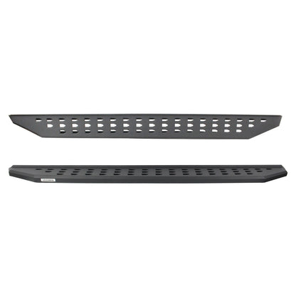RB20 Running Boards With Mounting Brackets Textured Black 2021-2025 Ford Bronco Go Rhino-3