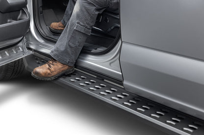 RB20 Running Boards With Mounting Brackets Textured Black 2015-2026 Ford F-150/ F-250/F-350 Go Rhino-15