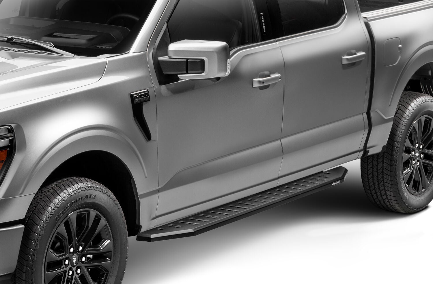 RB20 Running Boards With Mounting Brackets Textured Black 2015-2026 Ford F-150/ F-250/F-350 Go Rhino-18