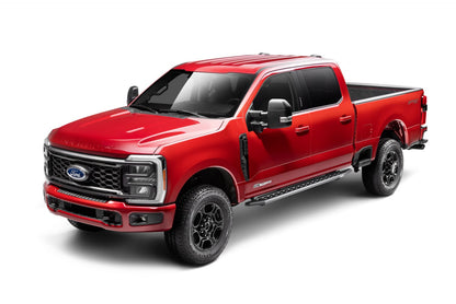 RB10 Slim Line Running Boards With Mounting Brackets Angled Textured Black 2015-2026 Ford F-150/ F-250/F-350 Go Rhino-5