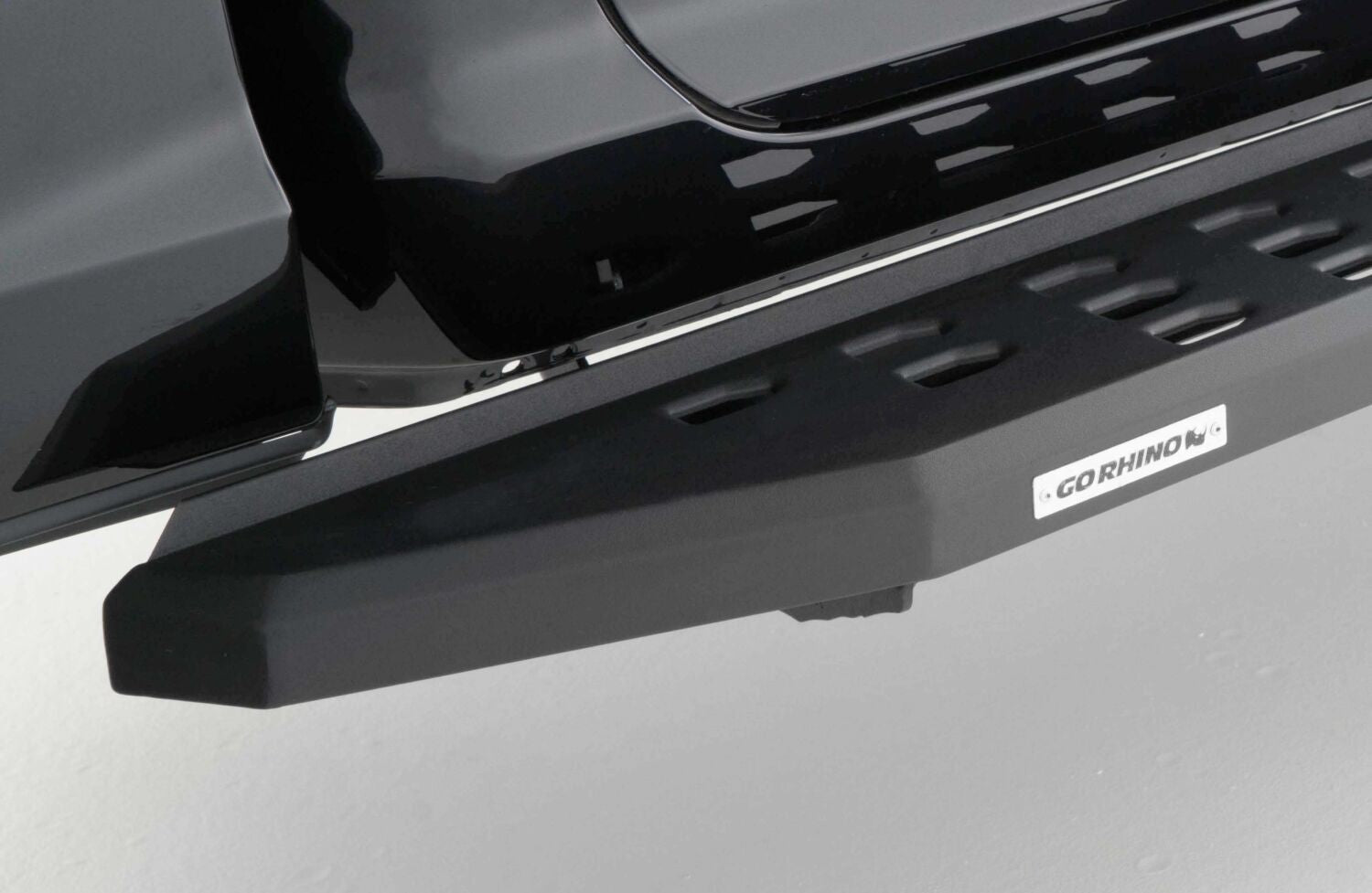 RB20 Running Boards With Mounting Brackets Textured Black 2015-2018 Ram 1500 Go Rhino-9