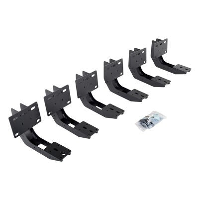 V Series V3, RB30 and RB Slim Side Steps Mounting Brackets Only Textured Black 2019-2026 Ram 1500 Go Rhino