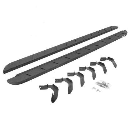 RB10 Slim Line Running Boards W/Brackets 2005-2026 Nissan Frontier Go Rhino
