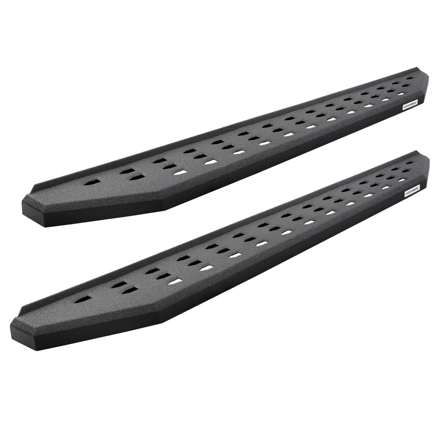 RB20 Running Boards With Mounting Brackets & 2 Pairs of Drop Steps Kit Protective Bedliner Coating 2007-2021 Toyota Tundra Go Rhino