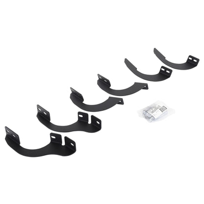 RB10/RB20 Running Boards Mounting Brackets Only Textured Black 2014-2024 Toyota 4Runner Go Rhino-1