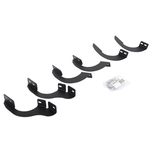RB10/RB20 Running Boards Mounting Brackets Only Textured Black 2014-2024 Toyota 4Runner Go Rhino-1