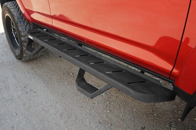 RB20 Running Boards With Mounting Brackets & 2 Pairs of Drop Steps Kit Protective Bedliner Coating 2014-2024 Toyota 4Runner Go Rhino-4