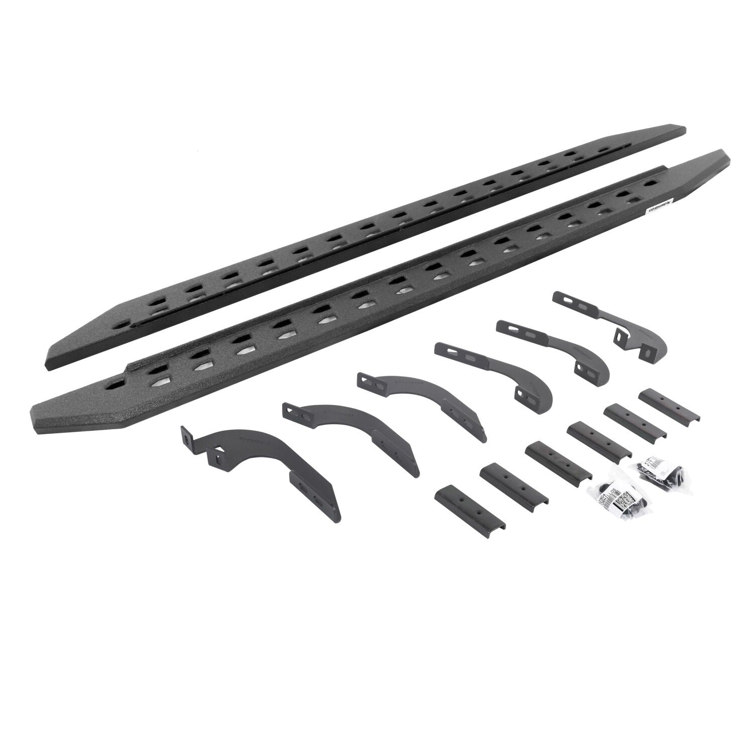 RB20 Slim Line Running Boards with Mounting Bracket Kit Protective Bedliner coating 2025-2026 Toyota 4Runner Go Rhino-3