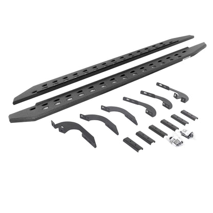 RB20 Slim Line Running Boards with Mounting Bracket Kit Protective Bedliner coating 2025-2026 Toyota 4Runner Go Rhino-3