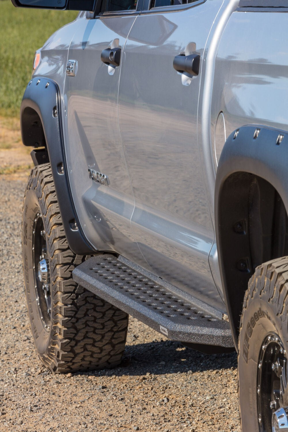 RB20 Running Boards With Mounting Brackets Protective Bedliner Coating 2005-2023 Toyota Tacoma Go Rhino-2